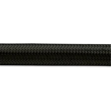 VIBRANT 16 AN x 10 ft. Roll Nylon Braided Flex Hose - Black V32-11973